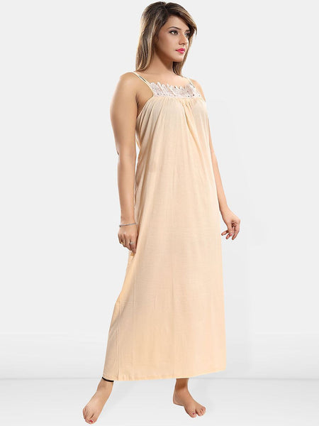 Be You Lace Cotton Maxi Nightdress