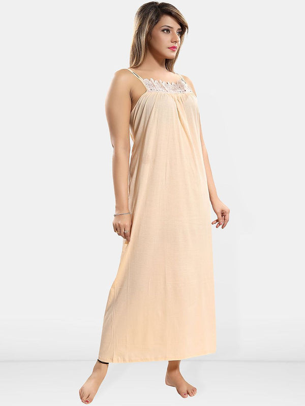 Be You Lace Cotton Maxi Nightdress
