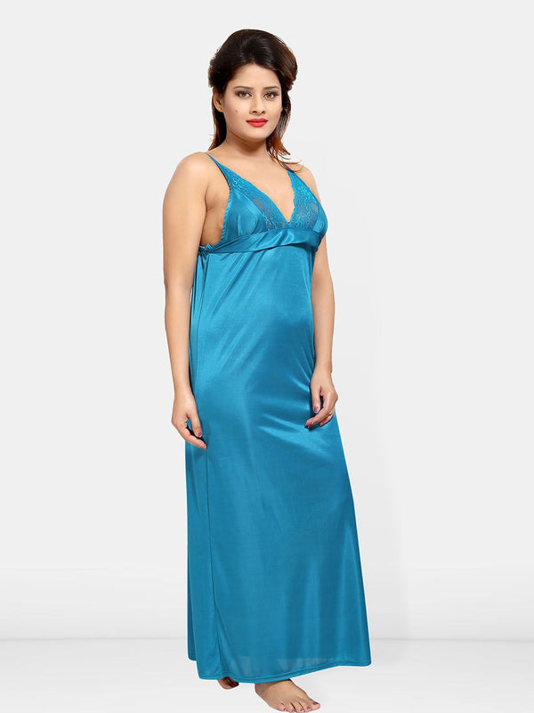 Be You Women Set of 4 Satin Wrap Nightdress