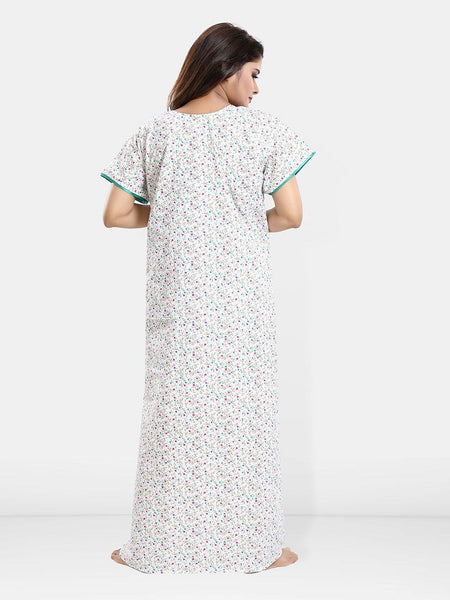 Be You Women Printed Maxi Nightdress
