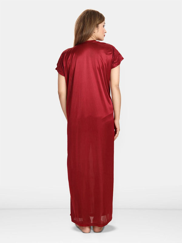 Be You Women V-Neck Maxi Nightdress