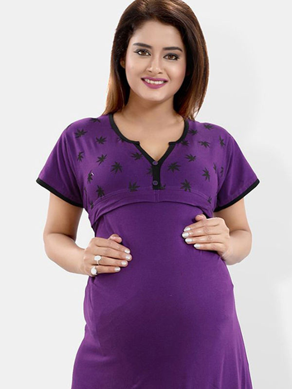Be You Women Maxi Maternity Nightdress