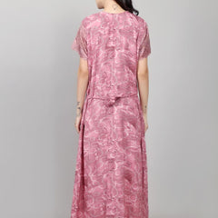 Be You Alpine Geometric Abstract Print Maxi Nightdress