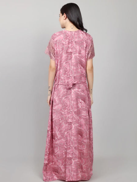 Be You Alpine Geometric Abstract Print Maxi Nightdress