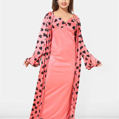 Be You Women Set Of 2 Printed Maxi Nightdress