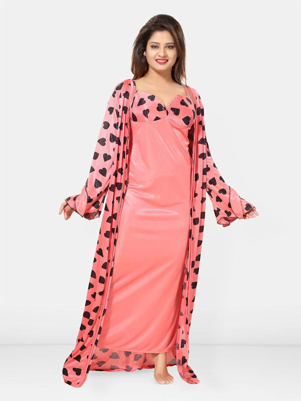 Be You Women Set Of 2 Printed Maxi Nightdress