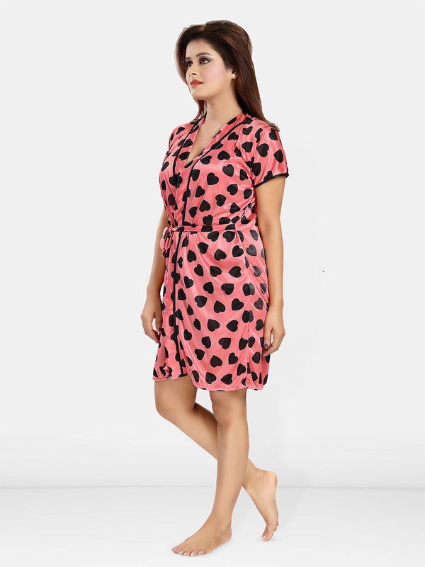 Be You Women Conversational Printed Above Knee Nightdress