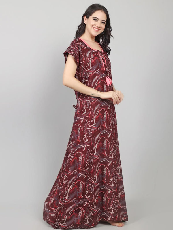 Be You Printed Maxi Nightdress