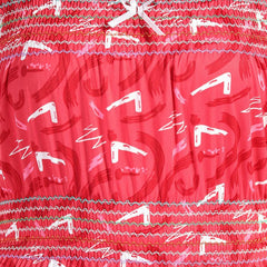 Be You Geometric Printed Square Neck Maxi Regular Nightdress