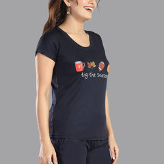 Be You Women Typography Printed Night suit