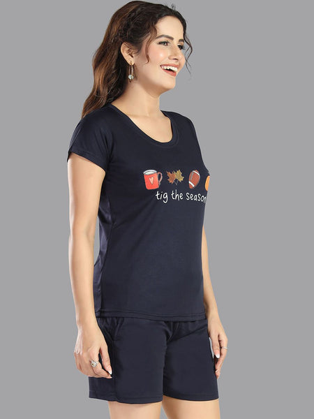 Be You Women Typography Printed Night suit
