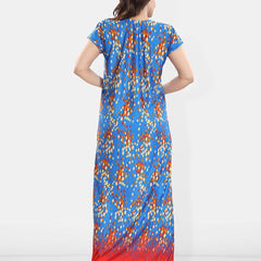 Be You Women Polka Dots Printed Maxi Nightdress