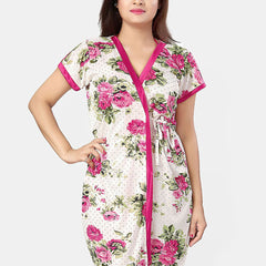 Be You Women Printed Nightdress