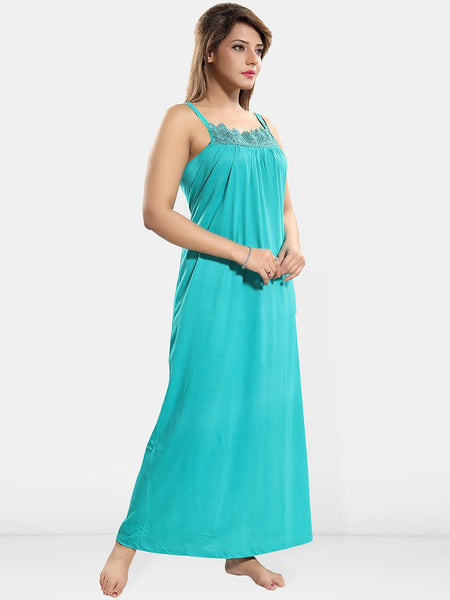 Be You Lace Cotton Maxi Nightdress
