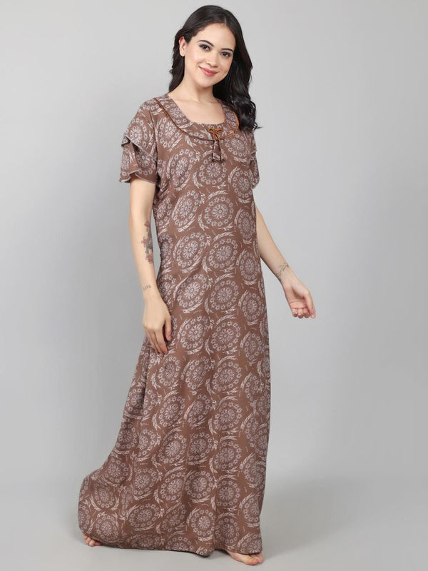 Be You Printed Maxi Nightdress
