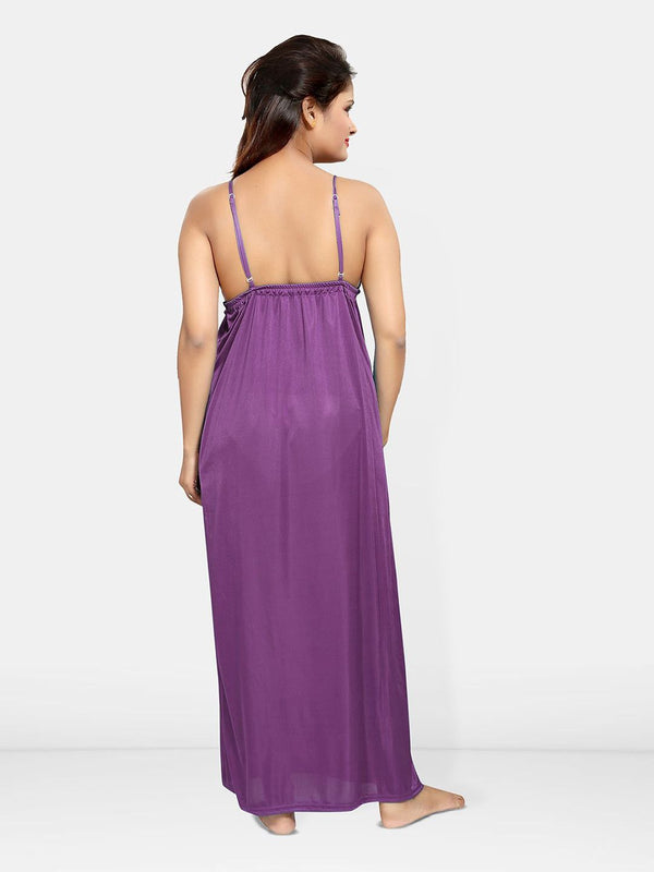 Be You Pack Of 4 Satin Maxi Nightdress