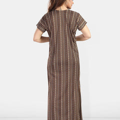 Be You Ethic Motifs Printed Maxi Nightdress