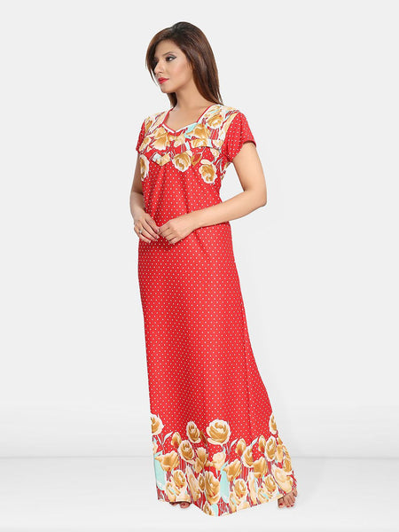 Be You Floral Printed Maternity Maxi Nightdress