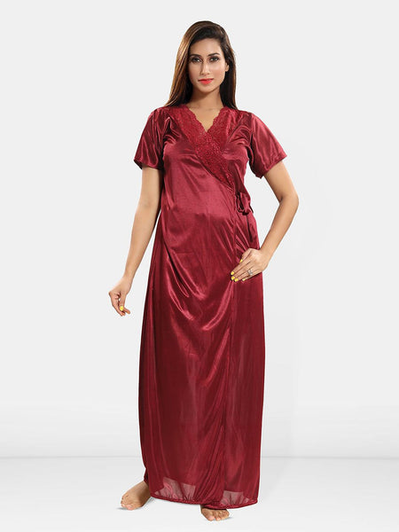 Be You Women 2 pieces Maxi Wrap Nightdress