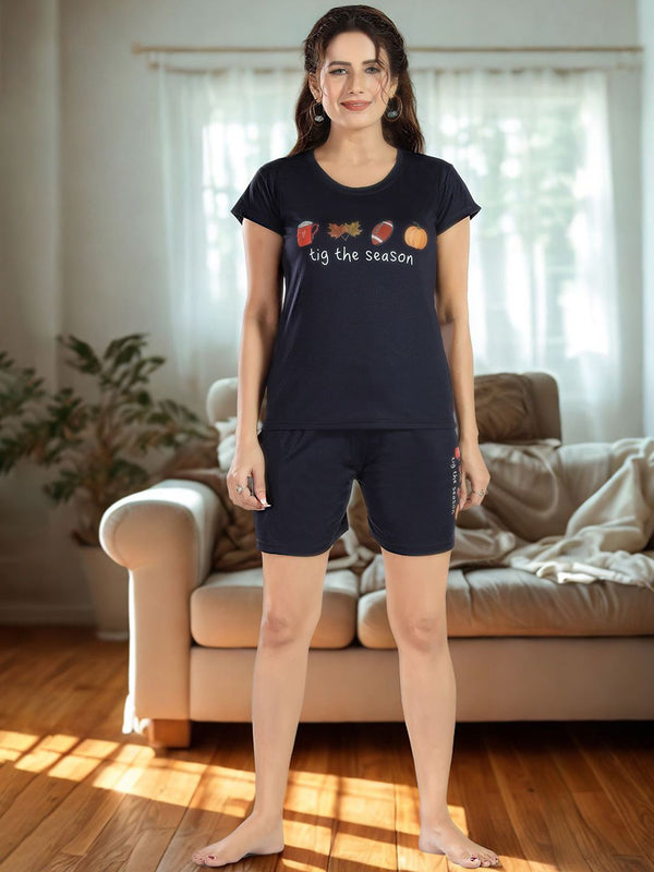 Be You Women Typography Printed Night suit