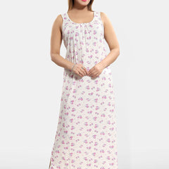 Be You Printed Cotton Maxi Nightdress
