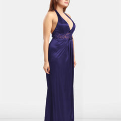 Be You Halter Neck Satin Maxi Nightdress