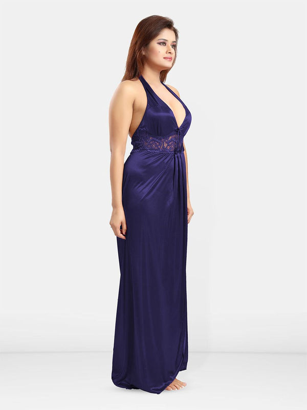 Be You Halter Neck Satin Maxi Nightdress
