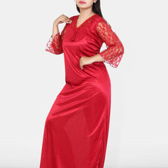 Be You Women Satin Maxi Nightdress