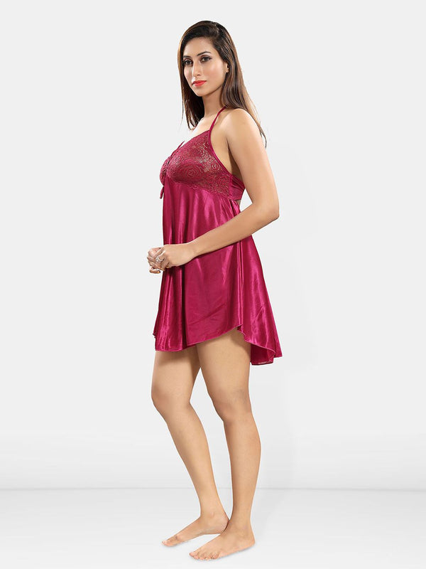 Be You Halter Neck Nightdress With Robe