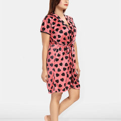 Be You Women Conversational Printed Above Knee Nightdress