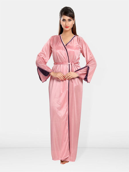 Be You Women Satin Maxi Nightdress With Robe