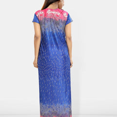 Be You Women Printed Maxi Nightdress