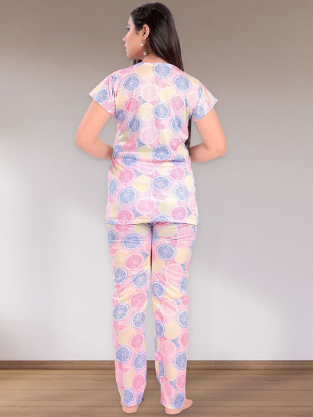 Be You Women Pack Of 2 Geometric Printed Top Pyjamas Night suit