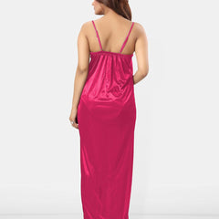 Be You Women Self Design Shoulder Strap Nightdress