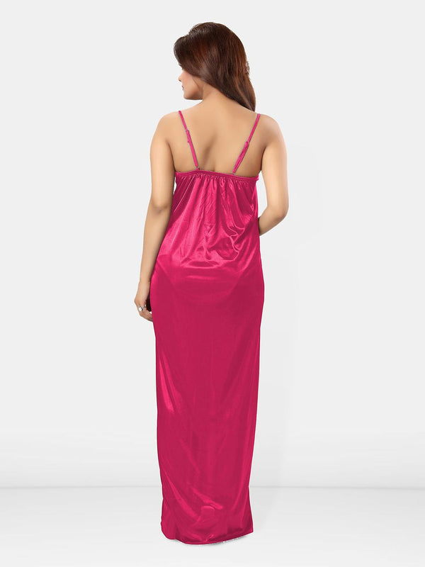 Be You Women Self Design Shoulder Strap Nightdress