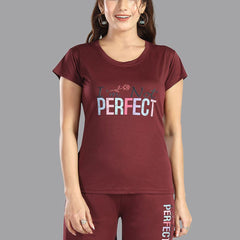 Be You Women Typography Printed Night suit