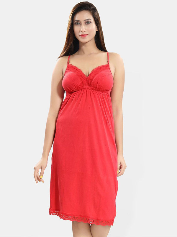 Be You Sleeveless Cotton Knee Length Nightdress