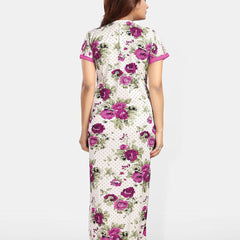 Be You Women Printed Maxi Nightdress