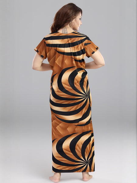 Be You Printed V-Neck Maternity Maxi Nightdress