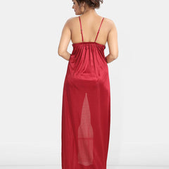 Be You Women Solid Maxi Nightdress