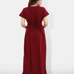 Be You Pack Of 2 Solid Maxi Nightdress