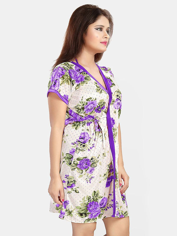 Be You Women Printed Nightdress