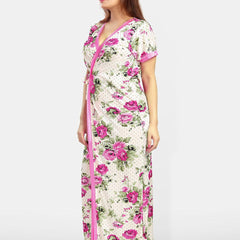 Be You Floral Printed Satin Maxi Nightdress