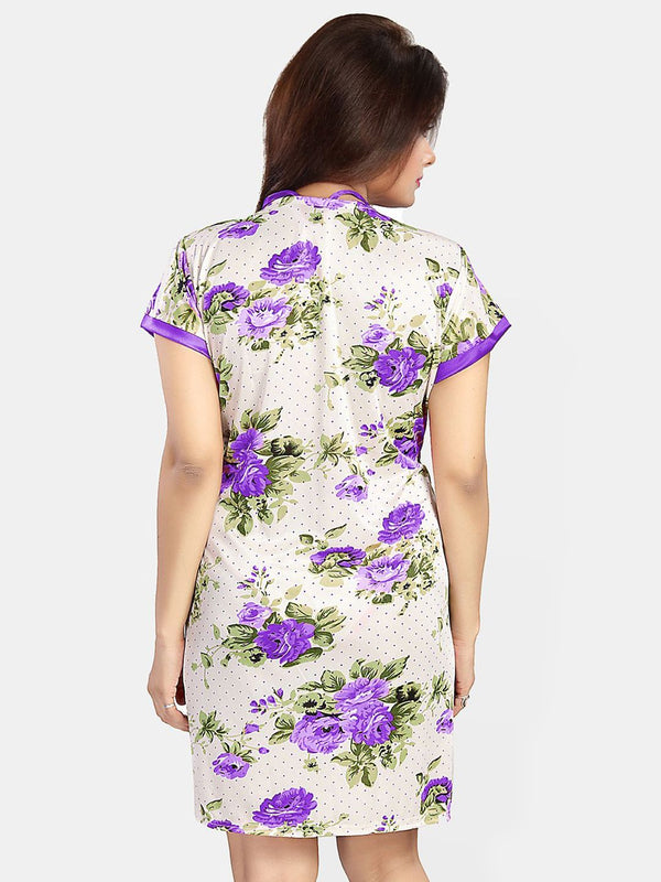 Be You Women Printed Nightdress