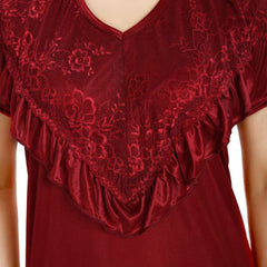 Be You Women V-Neck Maxi Nightdress
