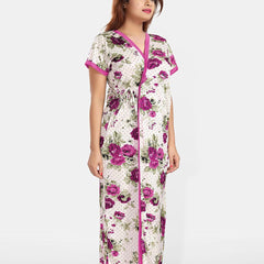 Be You Women Printed Maxi Nightdress