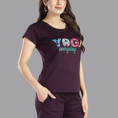 Be You Women Typography Printed Night suit