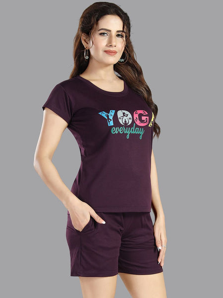 Be You Women Typography Printed Night suit