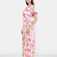 Be You Printed V-Neck Maxi Nightdress