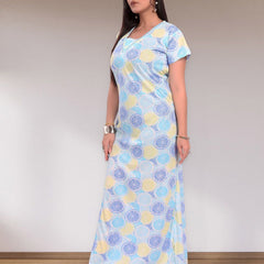 Be You Women Tropical Printed Maxi Sweat Nightdress